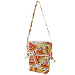 Pizza Love Folding Shoulder Bag by designsbymallika