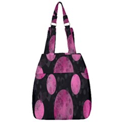 Pattern Circles Center Zip Backpack by nateshop