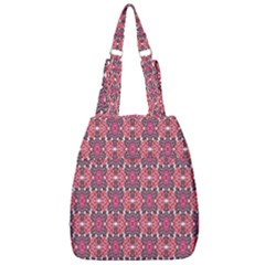 Pattern Motif Center Zip Backpack by nateshop