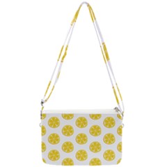 Fruit Food Juicy Organic Yellow Double Gusset Crossbody Bag by Wegoenart