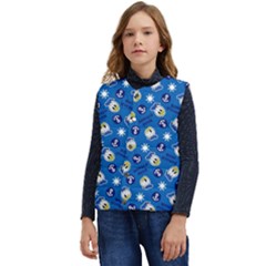 Illustration Duck Cartoon Background Kid s Short Button Up Puffer Vest	 by Sudhe