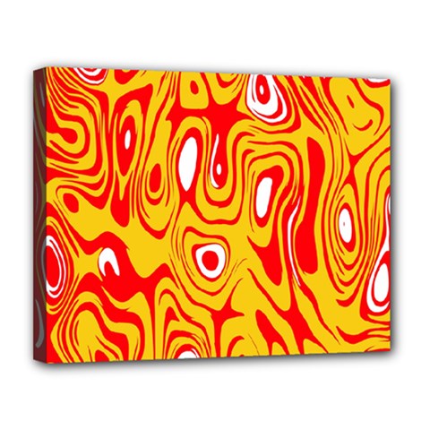 Red-yellow Canvas 14  X 11  (stretched) by nateshop