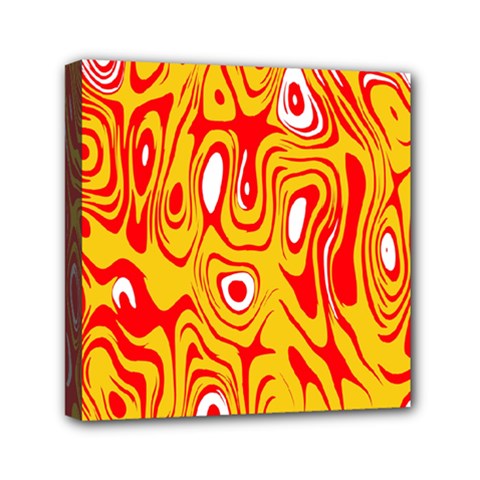 Red-yellow Mini Canvas 6  X 6  (stretched) by nateshop