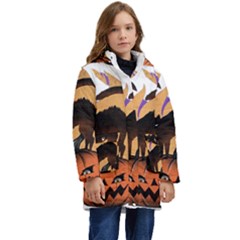 Halloween Kid s Hooded Longline Puffer Jacket by Sparkle