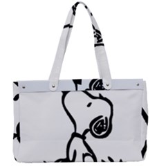 Snoopy Love Canvas Work Bag by Jancukart