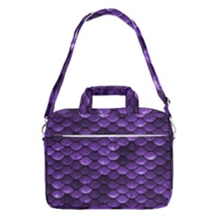 Purple Scales! Macbook Pro 13  Shoulder Laptop Bag  by fructosebat