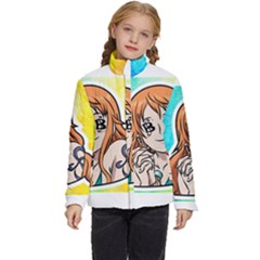 Nami Lovers Money Kids  Puffer Bubble Jacket Coat by designmarketalsprey31