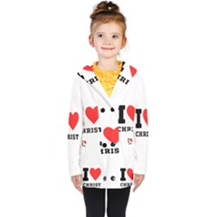 I Love Christ Kids  Double Breasted Button Coat by ilovewhateva