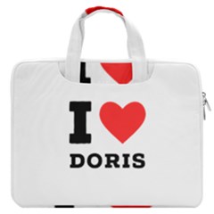 I Love Doris Macbook Pro 16  Double Pocket Laptop Bag  by ilovewhateva