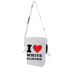 I Love White Almond Folding Shoulder Bag by ilovewhateva