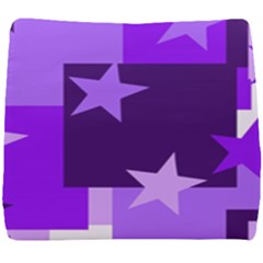 Purple Stars Pattern Shape Seat Cushion by danenraven