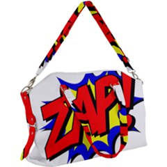 Zap Comic Book Fight Canvas Crossbody Bag by 99art