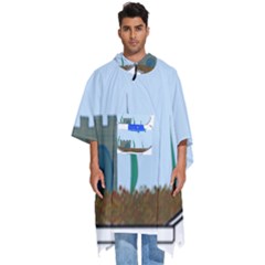 Wal-fish-small-world-lake-sea Men s Hooded Rain Ponchos by 99art