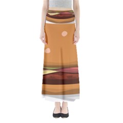 Hamburger-cheeseburger-burger-lunch Full Length Maxi Skirt by 99art