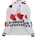 I love breve coffee Rounded Multi Pocket Backpack View3