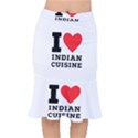 I love Indian cuisine Short Mermaid Skirt View1