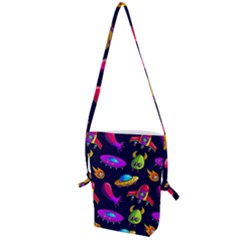 Space Pattern Folding Shoulder Bag by Amaryn4rt