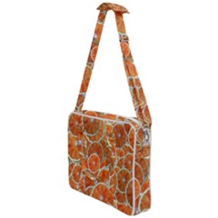 Oranges Background Texture Pattern Cross Body Office Bag by Simbadda