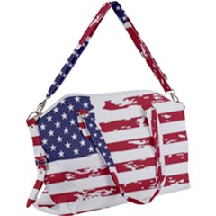 Flag Usa Unite Stated America Canvas Crossbody Bag by uniart180623