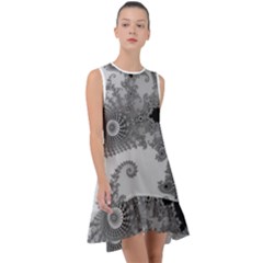 Apple Males Almond Bread Abstract Mathematics Frill Swing Dress by Simbadda