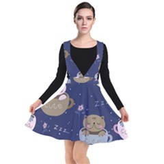 Cute Kittens Sleep Sweetly Mugs Plunge Pinafore Dress by Simbadda