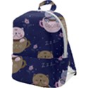 Cute Kittens Sleep Sweetly Mugs Zip Up Backpack View1