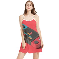 Gaming Console Video Summer Frill Dress by Grandong