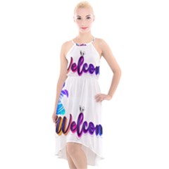 Arts High-low Halter Chiffon Dress  by Internationalstore