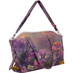 Floral Blossoms  Canvas Crossbody Bag by Internationalstore