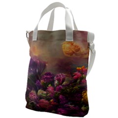 Floral Blossoms  Canvas Messenger Bag by Internationalstore