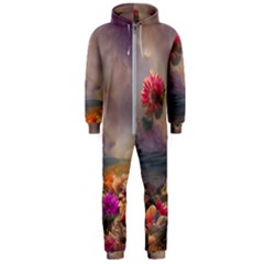 Floral Blossoms  Hooded Jumpsuit (men) by Internationalstore