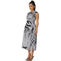 Tiger Head Sleeveless Round Neck Midi Dress View2