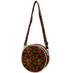 Christmas Pattern Crossbody Circle Bag by Pakjumat