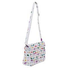 Snail Butterfly Pattern Seamless Shoulder Bag With Back Zipper by Bedest