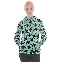 Orca Killer Whale Fish Women s Hooded Pullover by Pakjumat