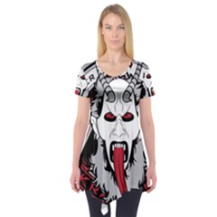 Krampus Short Sleeve Tunic  by Maspions