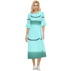 Adventure Time Bmo Double Cuff Midi Dress by Sarkoni