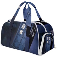 Tardis Doctor Who Planet Burner Gym Duffel Bag by Cendanart