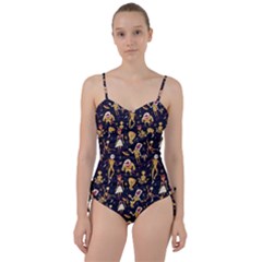 Alien Surface Pattern Sweetheart Tankini Set by Ket1n9