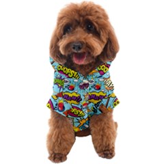 Comic Elements Colorful Seamless Pattern Dog Coat by Hannah976