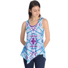 Blue & Purple Tie Dye Tunic Top by CoolDesigns