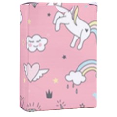 Cute Unicorn Seamless Pattern Playing Cards Single Design (rectangle) With Custom Box by Apen