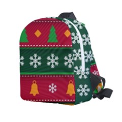 Christmas Time Pattern Christmas Ornament Kids  Age 2-4 Lightweight Preschool Backpack by Bedest