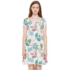 Leaf Seamless Pattern  Inside Out Cap Sleeve Dress by Safari