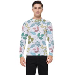 Leaf Seamless Pattern  Men s Long Sleeve Rash Guard by Safari