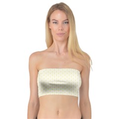 A Yellow And White Background With Small Circles Bandeau Top by catchydesignhill