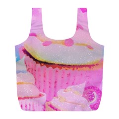 Cupcakes Covered In Sparkly Sugar Reusable Bag (l) by StuffOrSomething