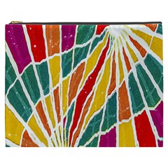 Multicolored Vibrations Cosmetic Bag (xxxl) by dflcprints