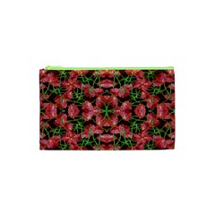 Floral Collage Pattern Cosmetic Bag (xs) by dflcprints