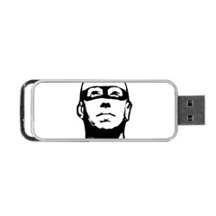 Baldhead Hero Comic Illustration Portable Usb Flash (two Sides) by dflcprints